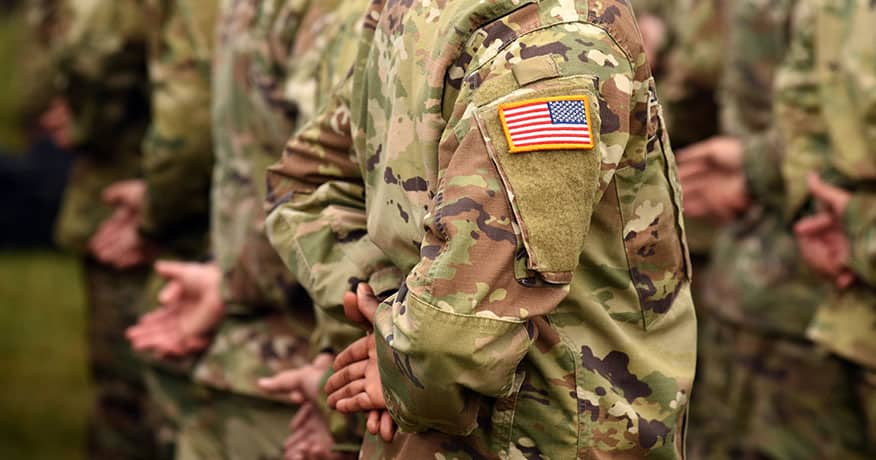 US army uniform patch flag